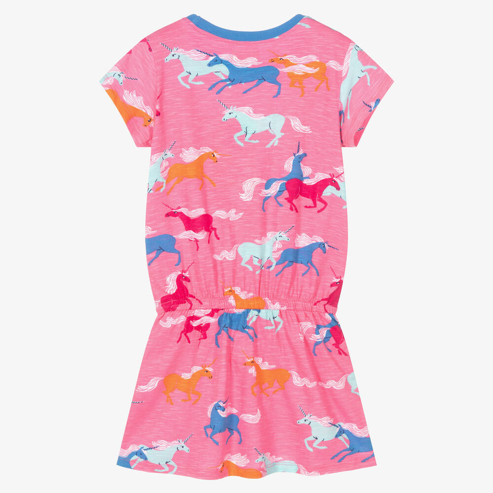 Hatley-Girls Pink Cotton Dress | Childrensalon Outlet