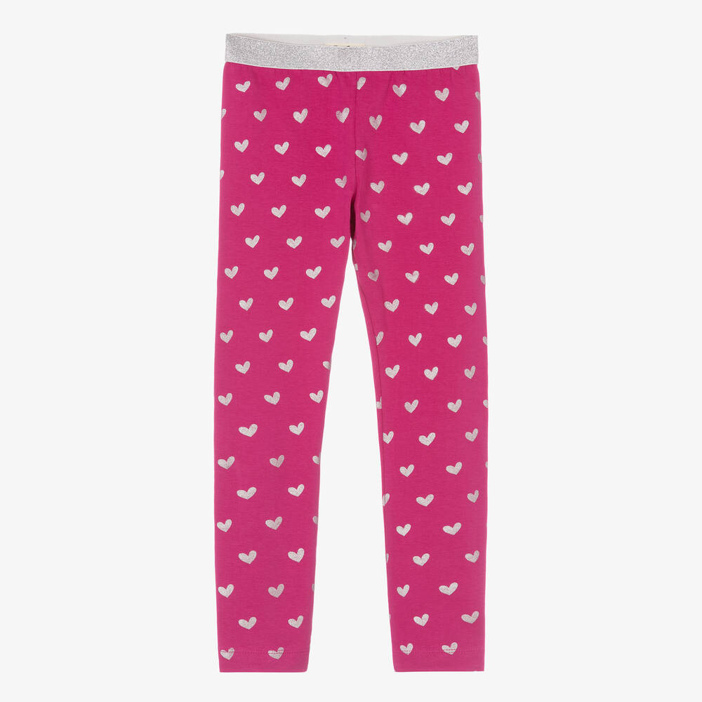 Hatley - Legging rose Cœur pailleté Fille | Childrensalon