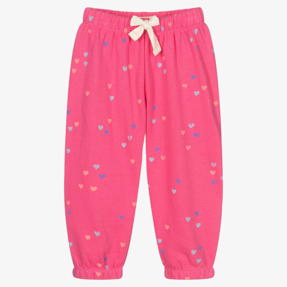 Hatley - Girls Pink Cotton Joggers | Childrensalon