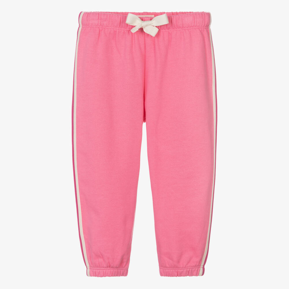 Hatley - Girls Pink Cotton Joggers | Childrensalon