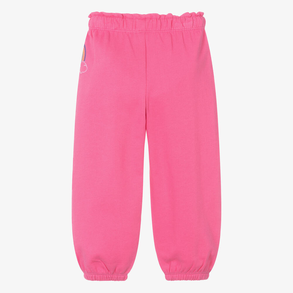 Hatley Girls Pink Cotton Joggers
