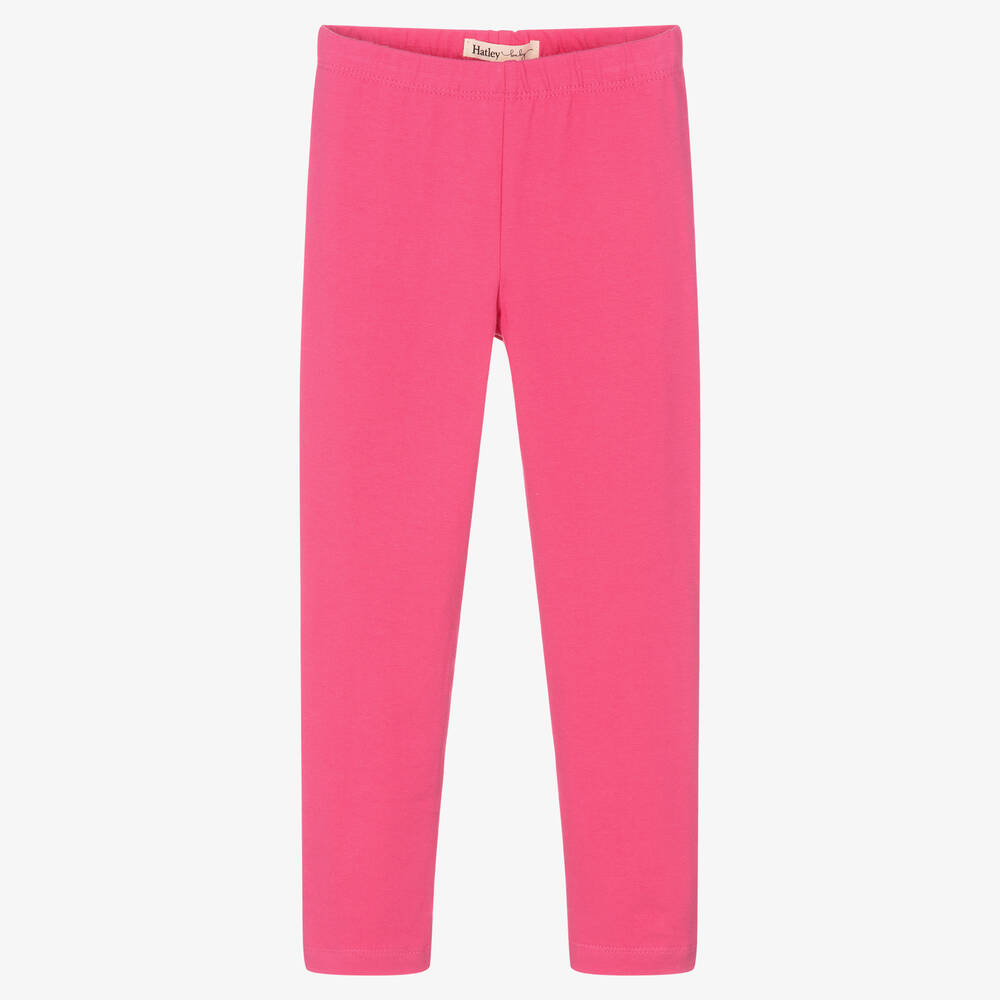 Hatley-Girls Pink Cotton Leggings | Childrensalon Outlet