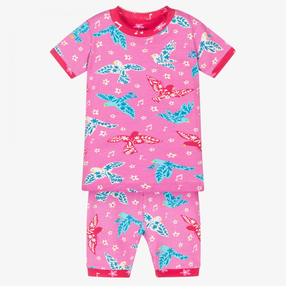 Hatley-Girls Pink Cotton Pyjamas | Childrensalon Outlet