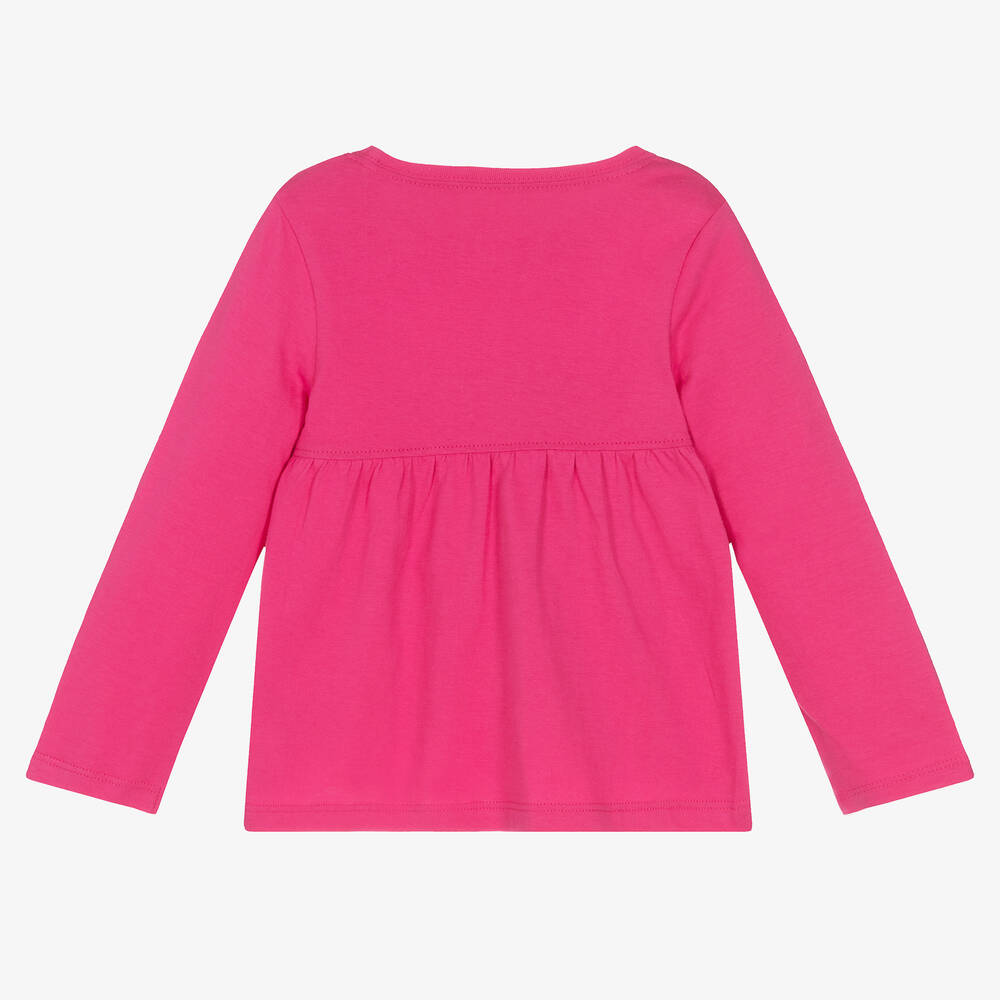 Hatley-توب قطن لون زهري فوشيا بطبعة يونيكورن | Childrensalon Outlet