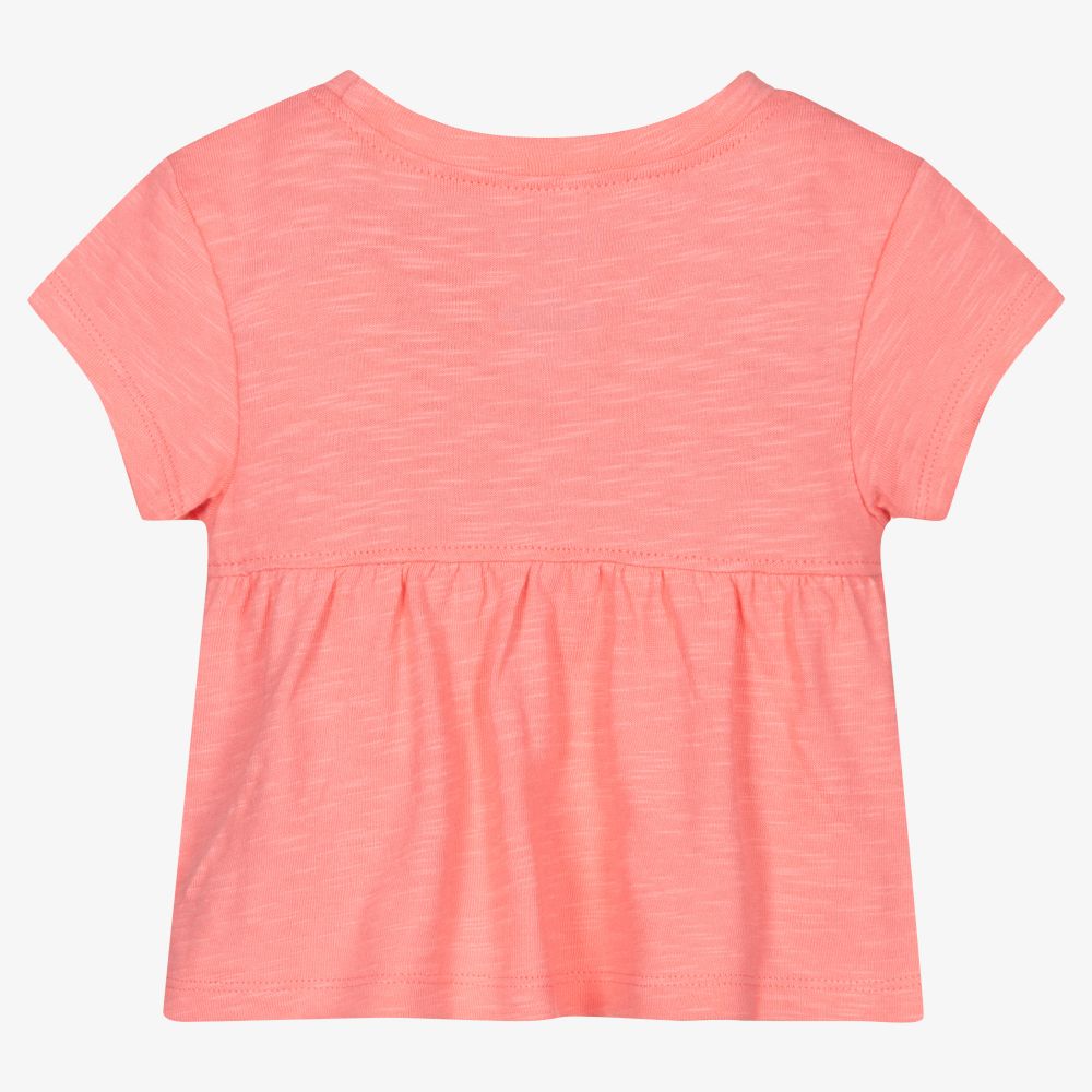 Hatley Girls Pink Cotton TShirt Childrensalon Outlet