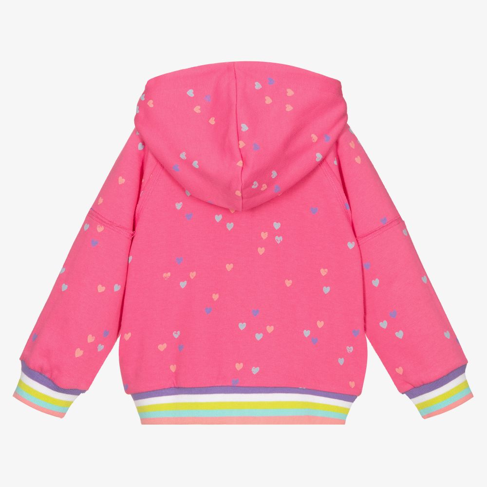 Hatley-Girls Pink Cotton Zip-up Top | Childrensalon Outlet