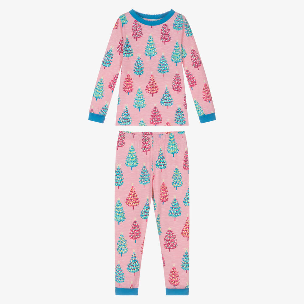 Hatley-Праздничная пижама с розовым деревом для девочек | Childrensalon Outlet