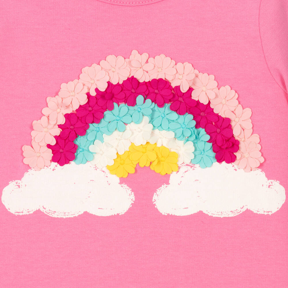 Hatley-Girls Pink Floral Rainbow Dress | Childrensalon Outlet