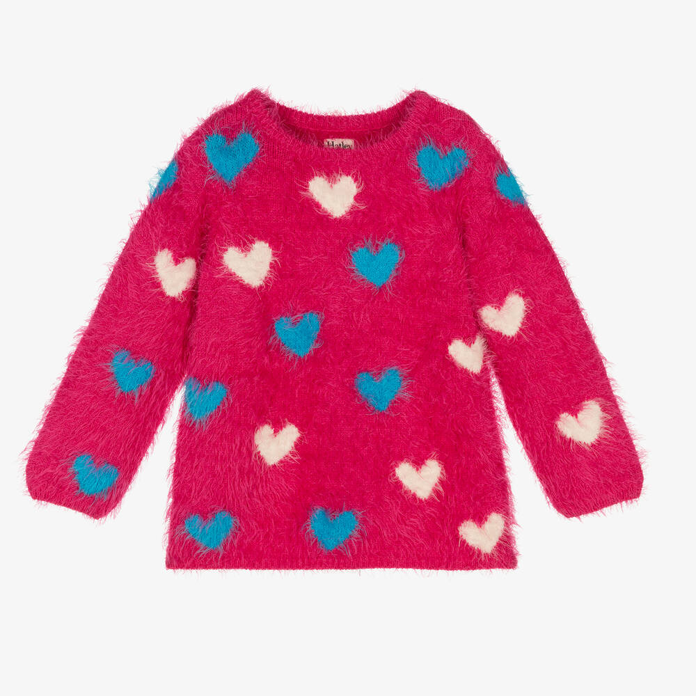Hatley-Girls Pink Fluffy Sweater | Childrensalon Outlet