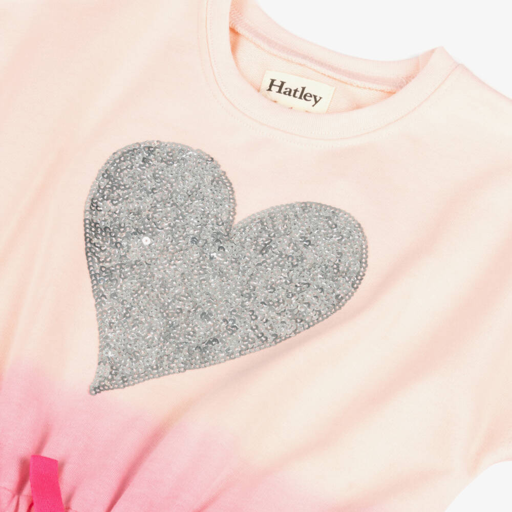 Hatley-Girls Pink Heart Sequin Sundress | Childrensalon Outlet