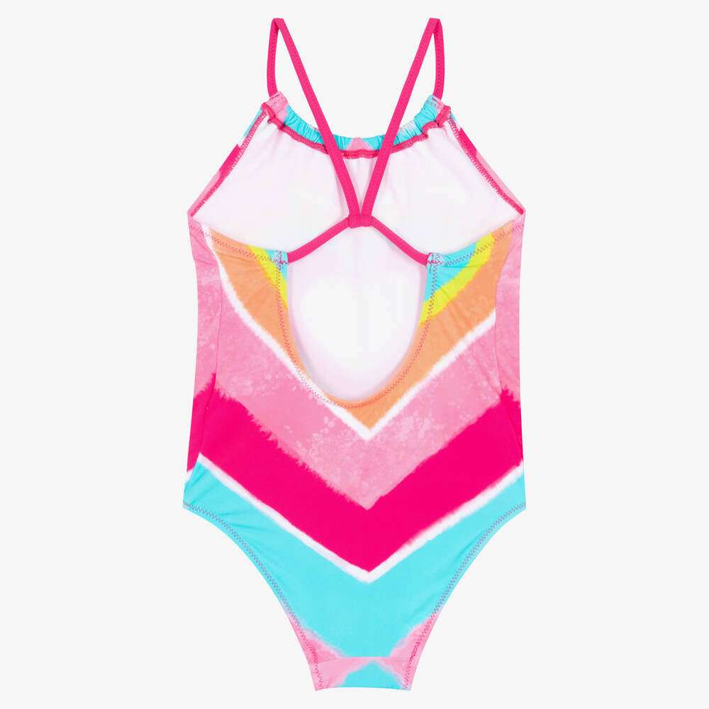 Hatley Girls Pink Heart Swimsuit UPF50 Childrensalon Outlet