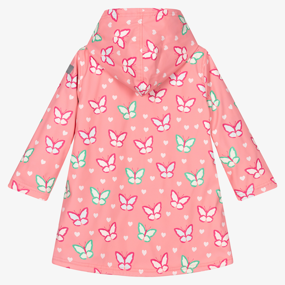 Hatley Girls Pink Hooded Raincoat Childrensalon Outlet