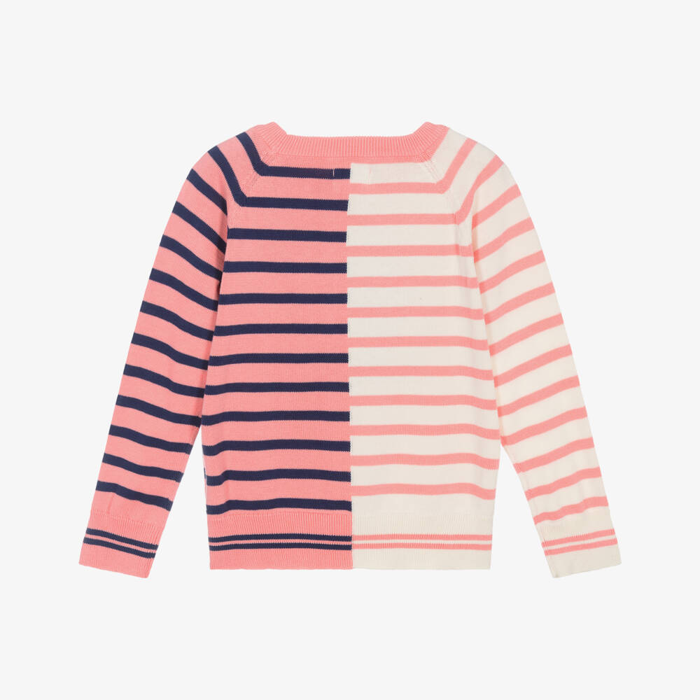 Hatley-Кремовый розовый свитер с сердечками для девочек | Childrensalon Outlet