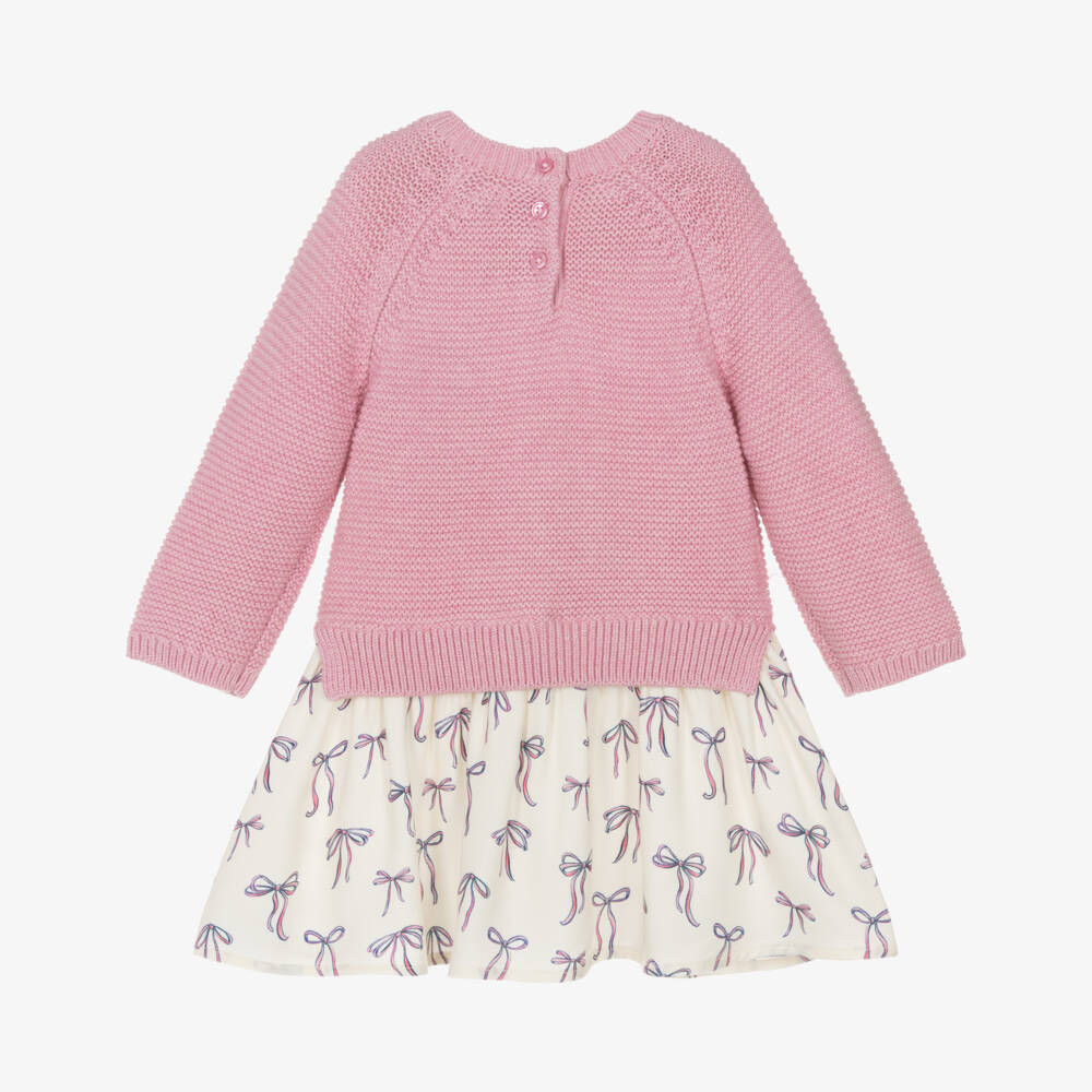 Hatley-Платье с бантом розовое для девочек | Childrensalon Outlet