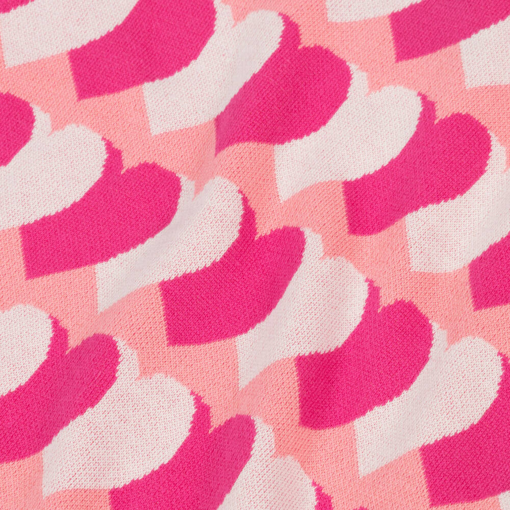 Hatley-فستان صوف وردي للبنات بنقشة قلب | Childrensalon Outlet