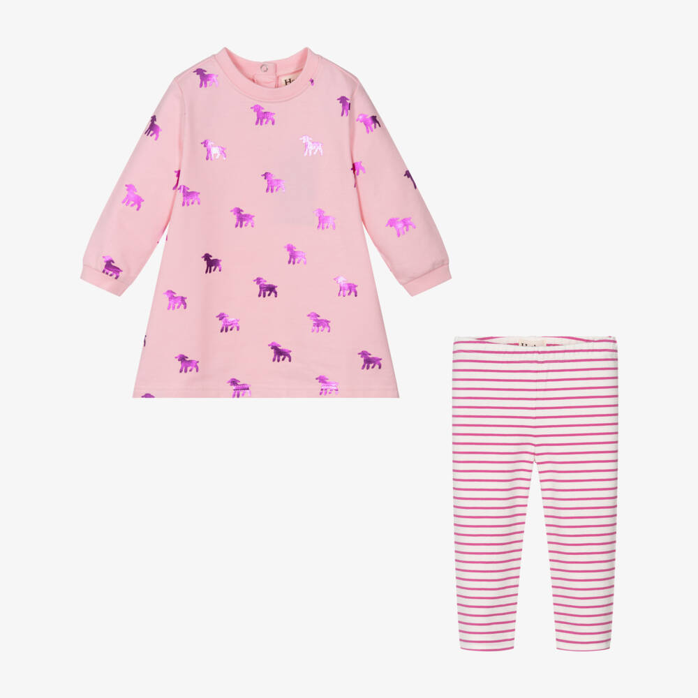 Hatley-Набор платье с ягненком розовый для девочек | Childrensalon Outlet