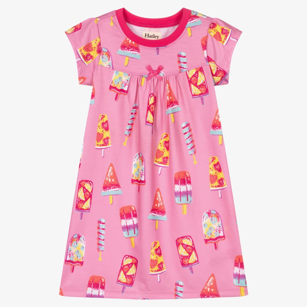 Hatley-قميص نوم جيرسي لون زهري للبنات | Childrensalon Outlet