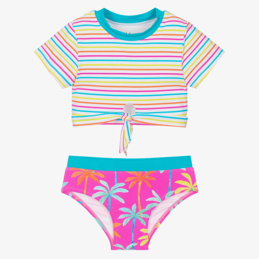 Hatley-Girls Pink Palms Swim Set | Childrensalon Outlet