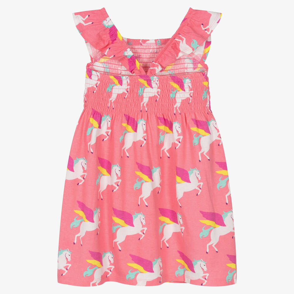 Hatley-Girls Pink Pegasus Smocked Dress | Childrensalon Outlet