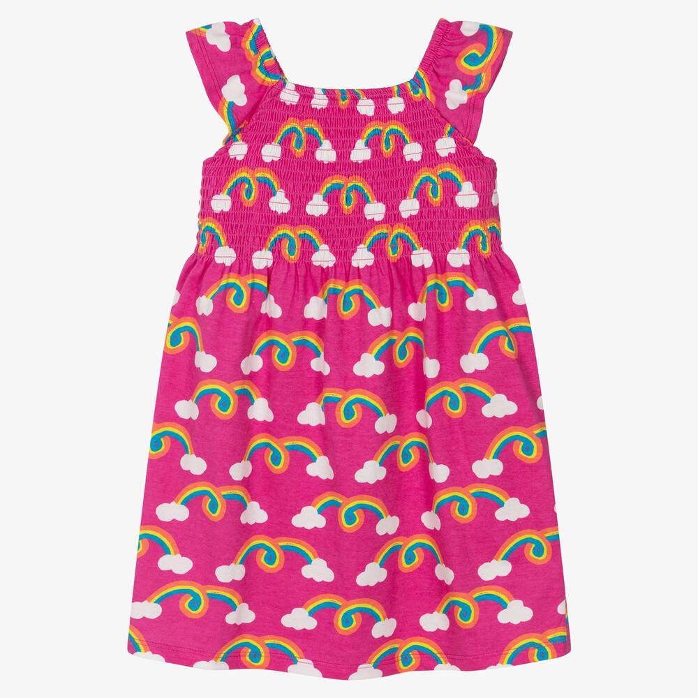 Hatley - Розовое платье с радугами | Childrensalon