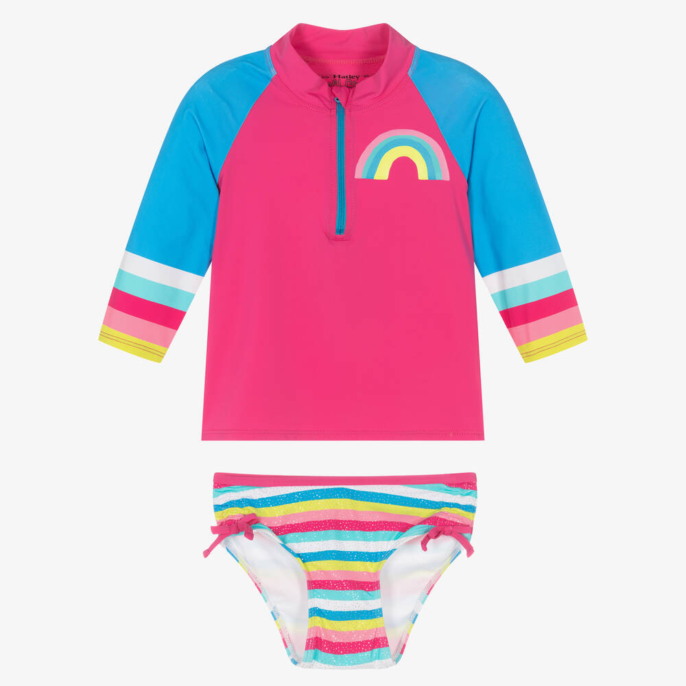 Hatley-Girls Pink Rainbow Tankini (UPF50+) | Childrensalon Outlet