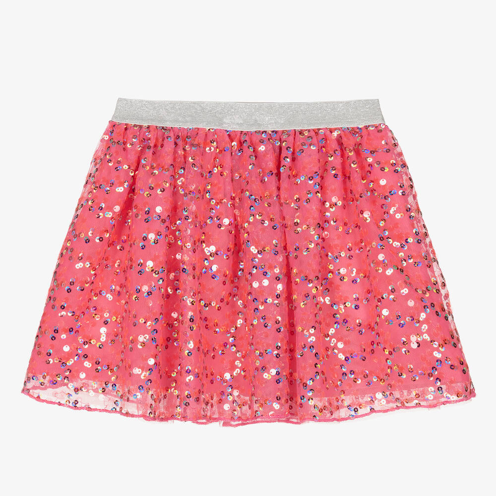 Hatley - Girls Pink Sequin Tulle Skirt | Childrensalon