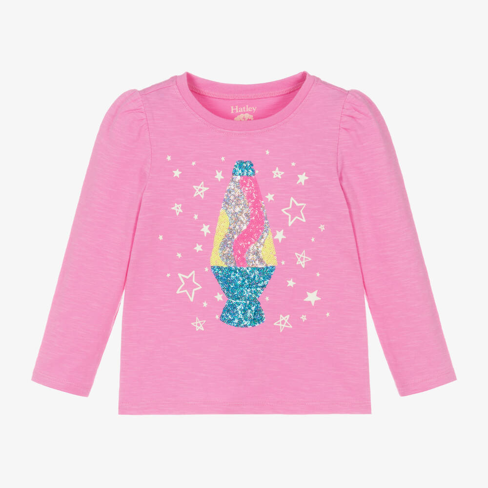 Hatley-توب قطن لون زهري للبنات | Childrensalon Outlet