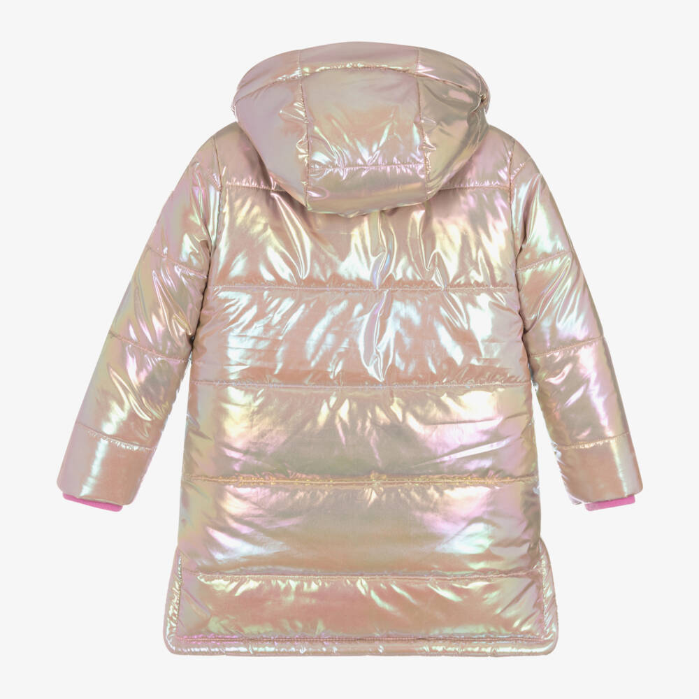 Hatley-Girls Pink Shimmer Hooded Puffer | Childrensalon Outlet