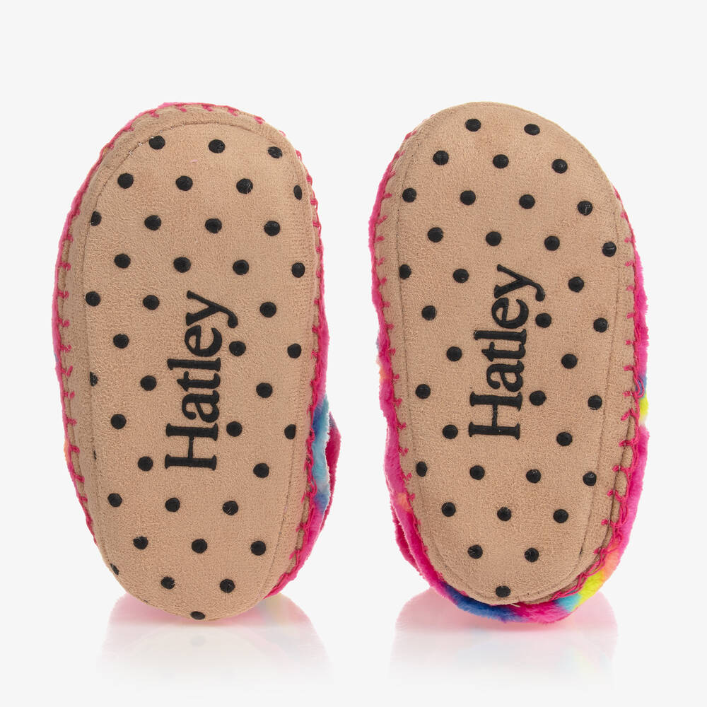 Hatley-Girls Pink Shooting Star Slippers | Childrensalon Outlet