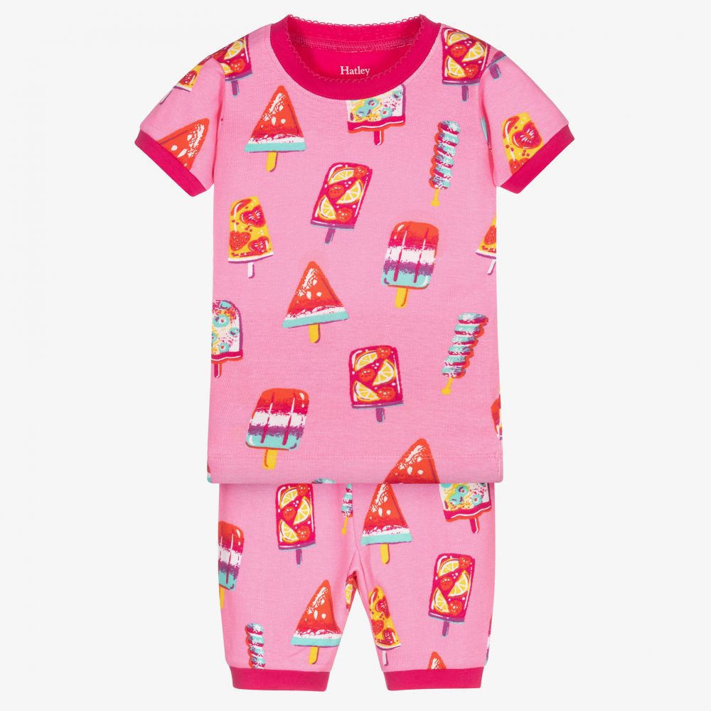 Hatley - Girls Pink Short Pyjamas | Childrensalon