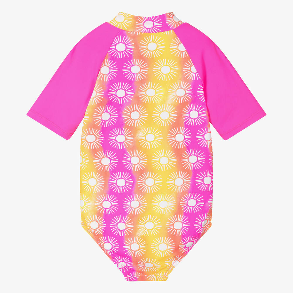 Hatley-Girls Pink Sunshine Swimsuit (UPF50+) | Childrensalon Outlet