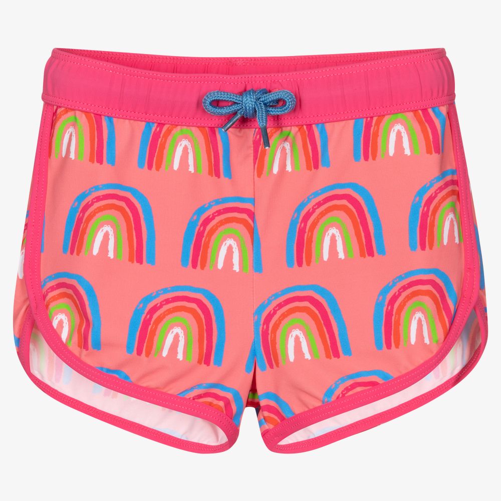 Hatley - Girls Pink Swim Shorts | Childrensalon