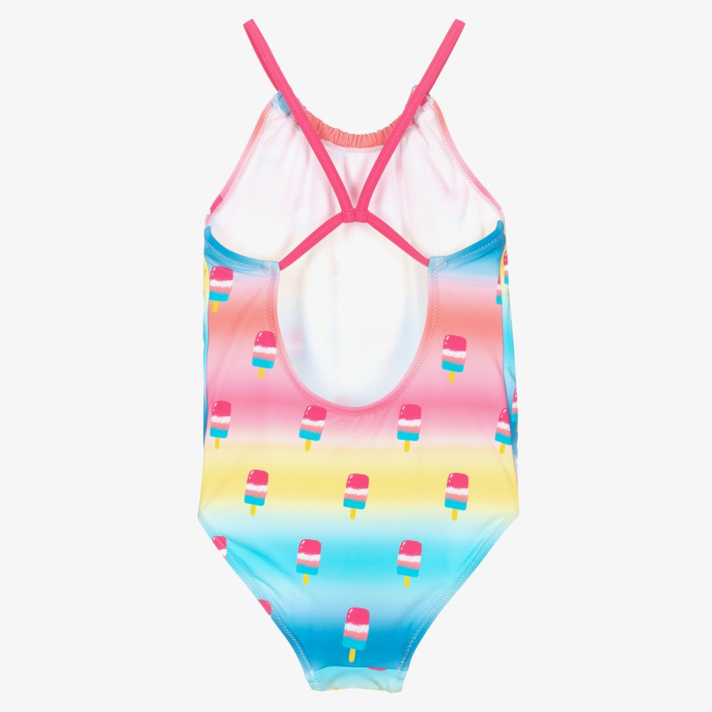 Hatley-Girls Pink Swimsuit (UPF50+) | Childrensalon Outlet