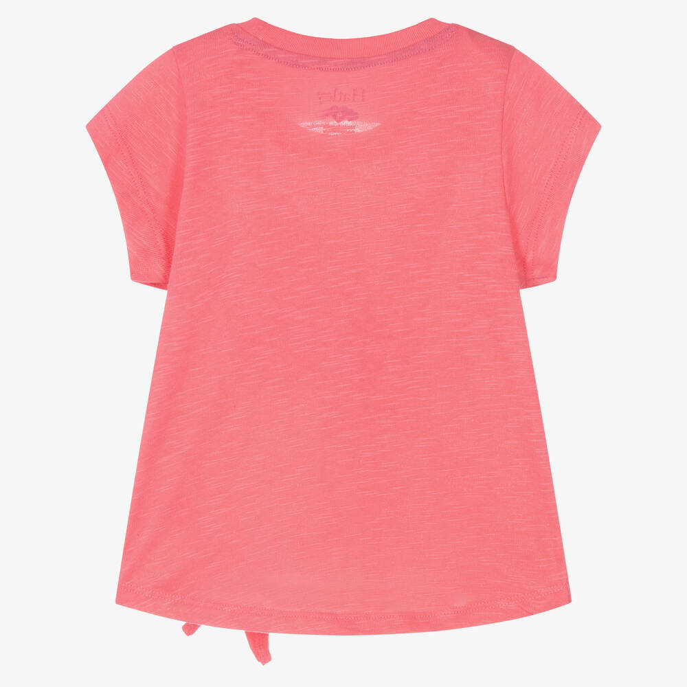 Hatley-Розовая футболка с единорогом и узлом спереди | Childrensalon Outlet