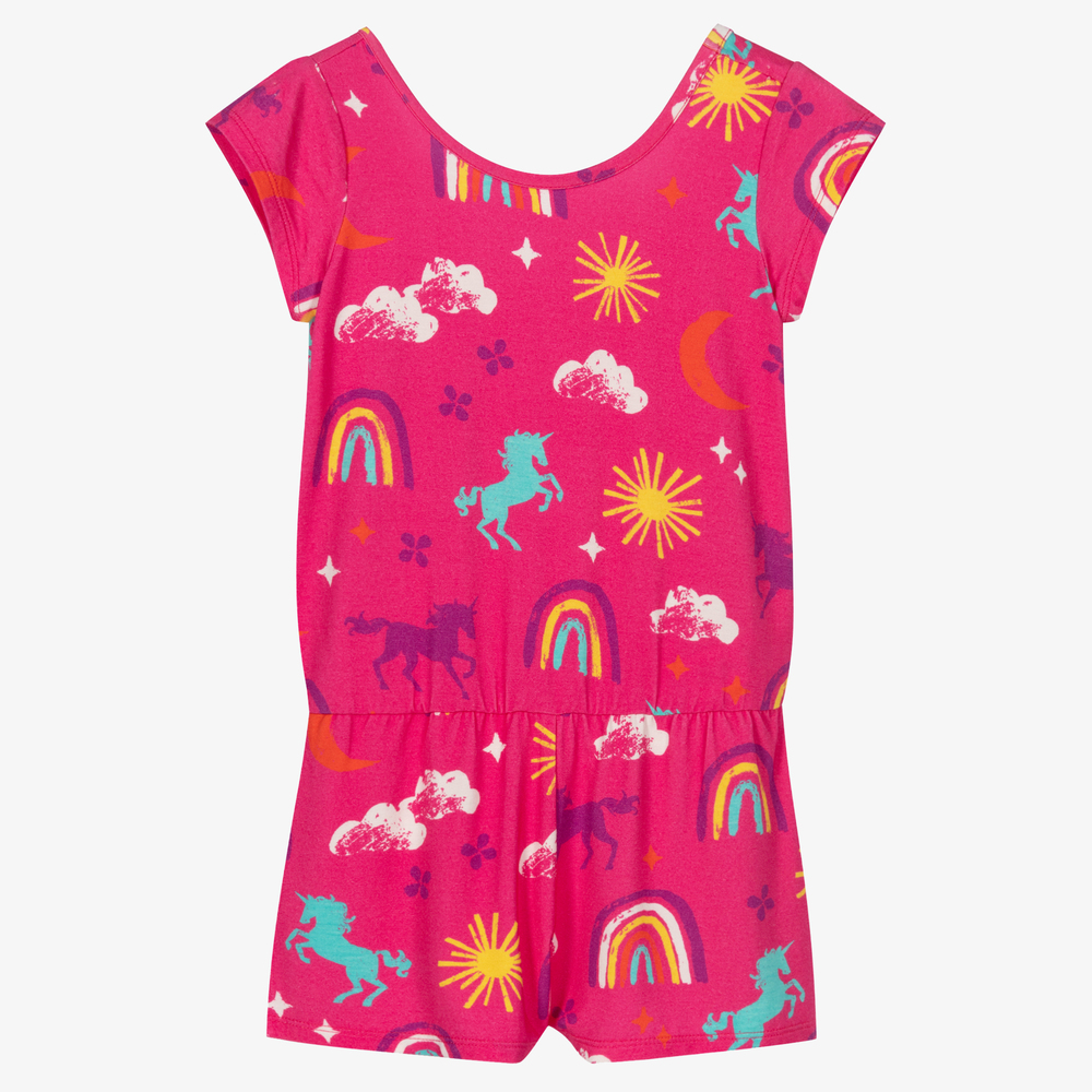 Hatley - Pinker Viskose-Playsuit (M) | Childrensalon