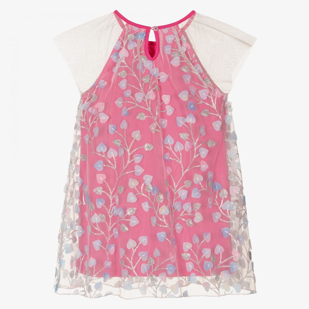 هاتلي-فستان تول لون زهري وأبيض | Childrensalon Outlet