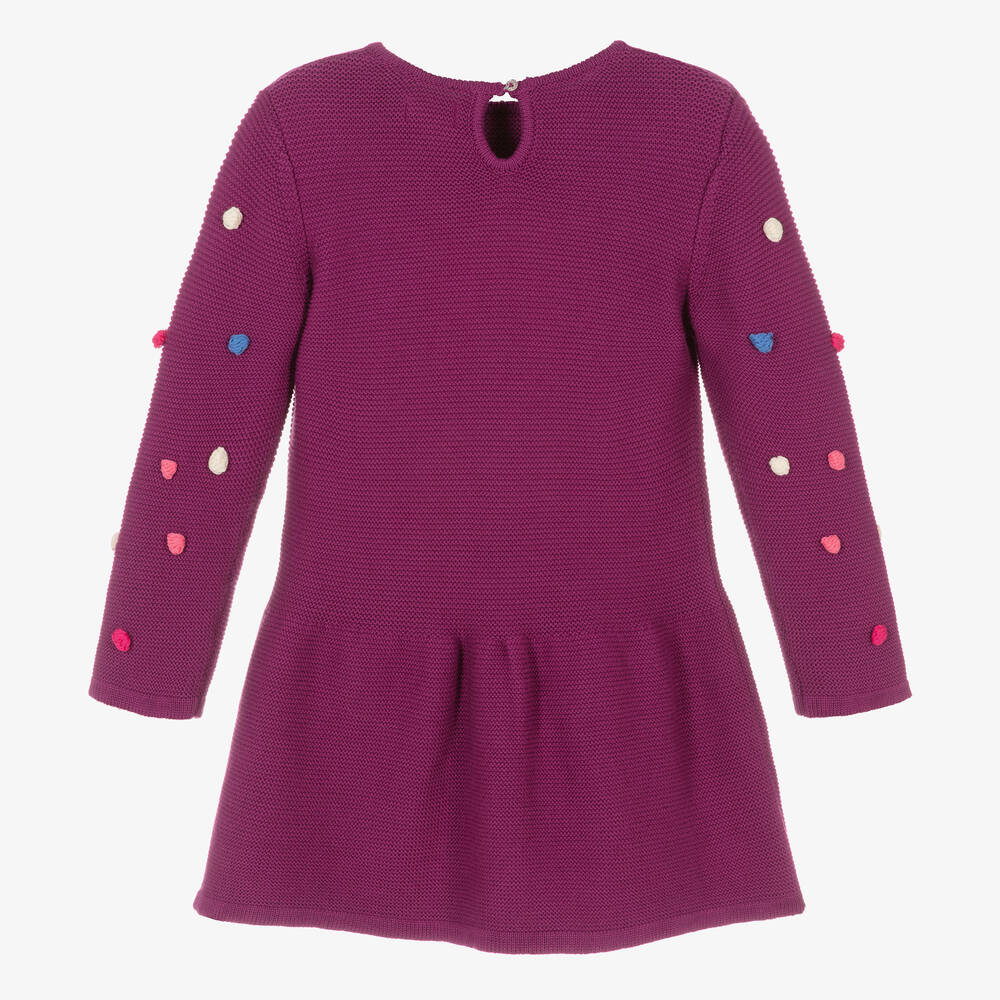 Hatley-Girls Purple Cotton Heart Dress | Childrensalon Outlet
