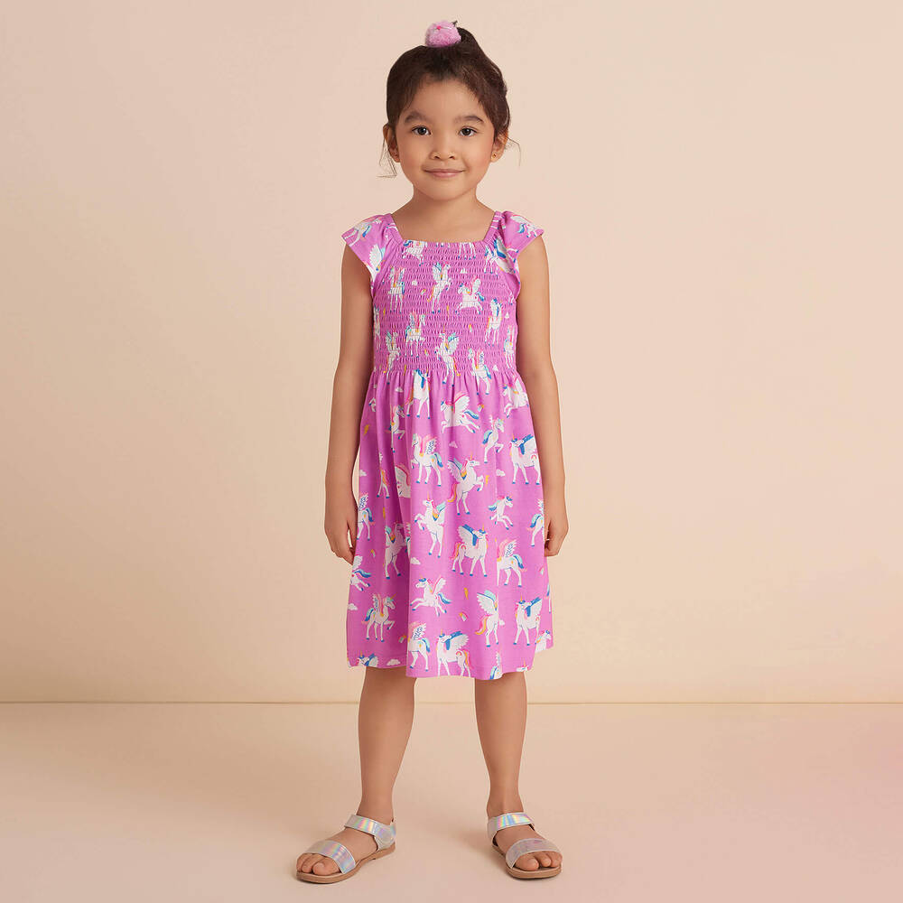 Hatley-Girls Purple Pegasus Dress | Childrensalon Outlet