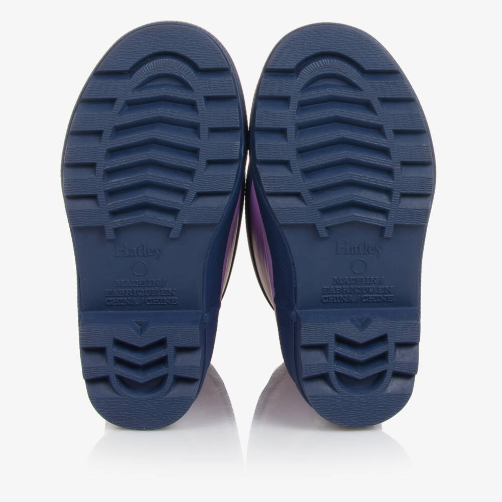 Little Blue House by Hatley-Girls Purple Rain Boots | Childrensalon Outlet