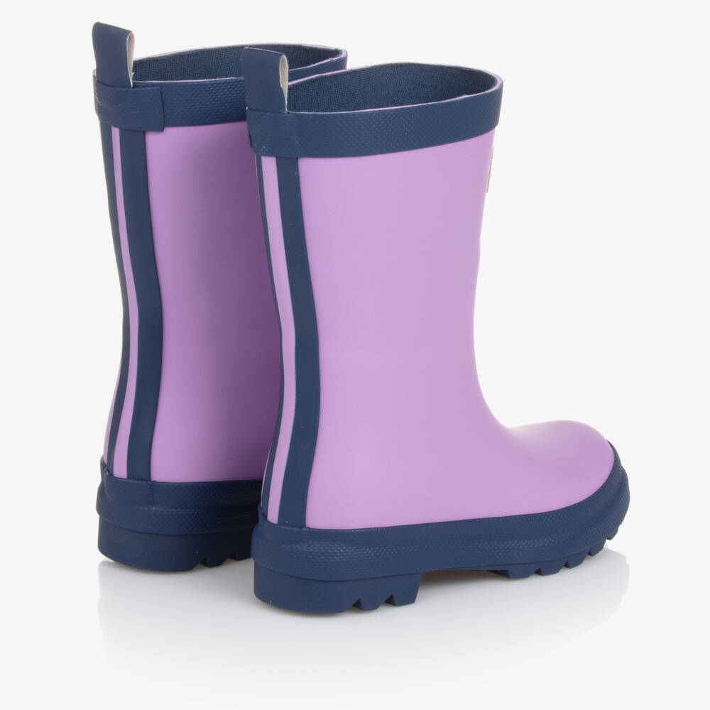 Little Blue House by Hatley-Girls Purple Rain Boots | Childrensalon Outlet