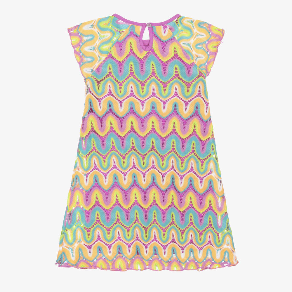 Hatley-Girls Rainbow Crochet Lace Dress | Childrensalon Outlet