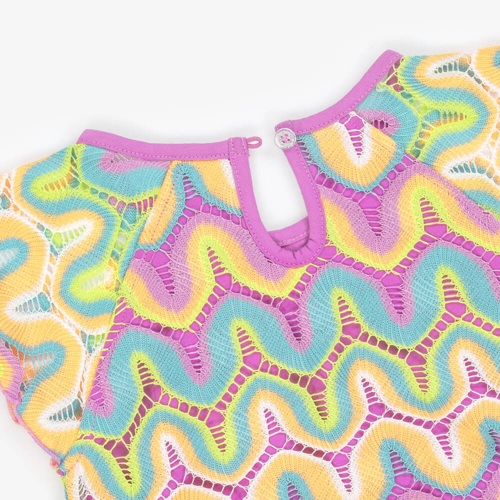 Hatley-Girls Rainbow Crochet Lace Dress | Childrensalon Outlet