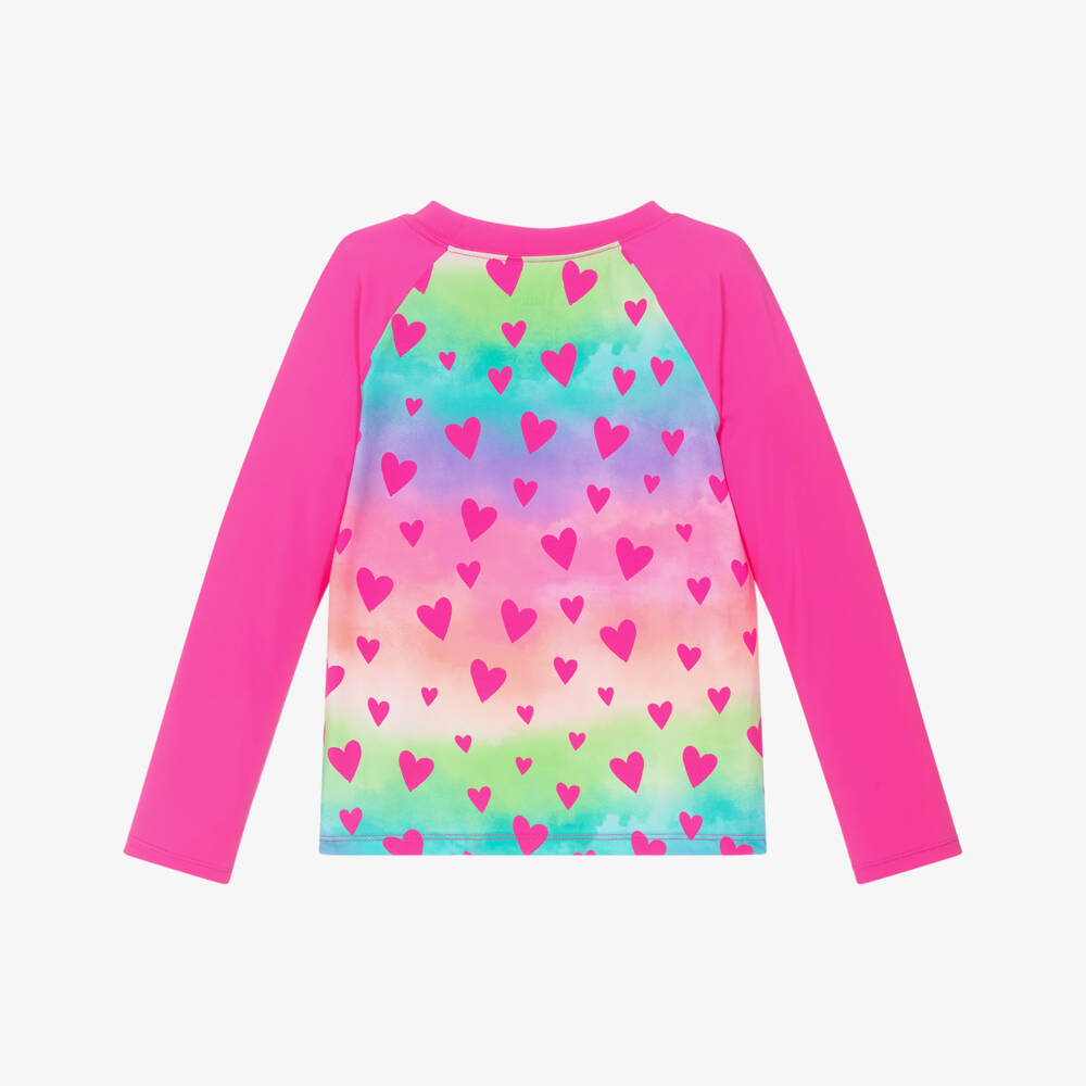 Hatley-Girls Rainbow Heart UV Shield Top | Childrensalon Outlet