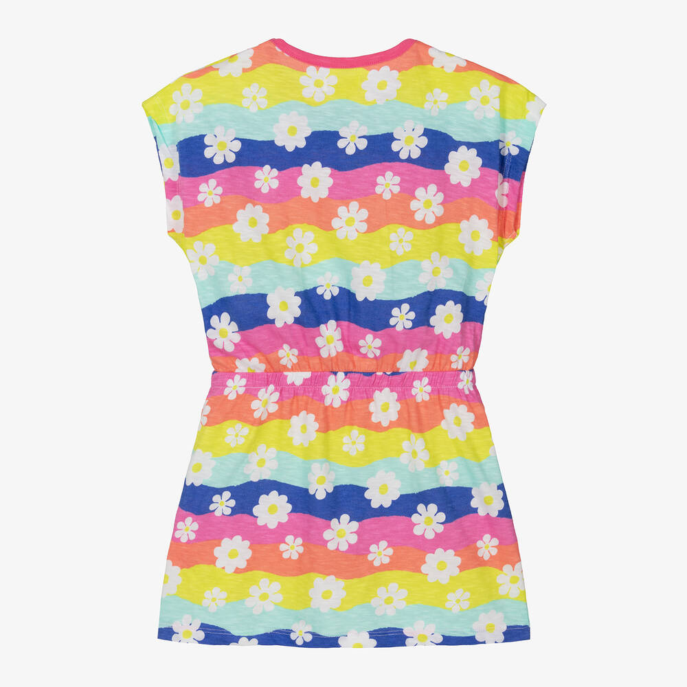 Hatley-Girls Rainbow Striped Flower Dress | Childrensalon Outlet
