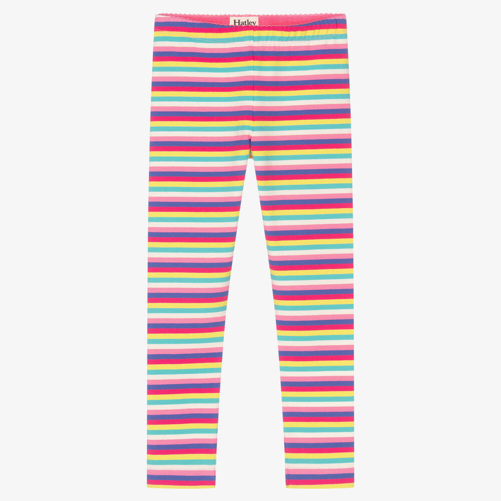 Hatley - Leggings mit Regenbogenstreifen (M) | Childrensalon