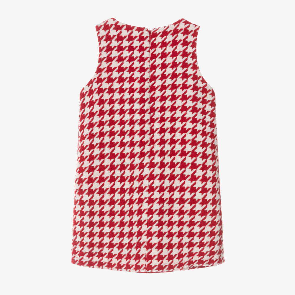Hatley-Girls Red Check Bow Dress | Childrensalon Outlet