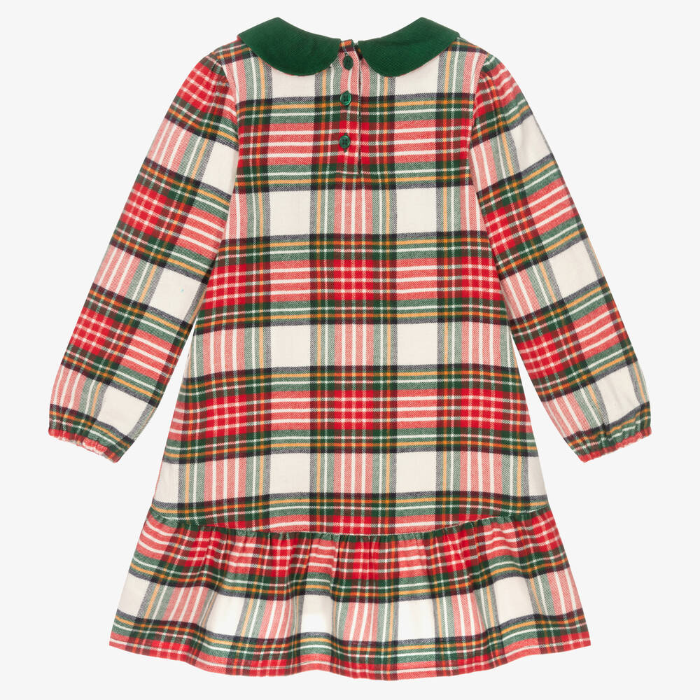 Hatley-Girls Red & Green Check Dress | Childrensalon Outlet