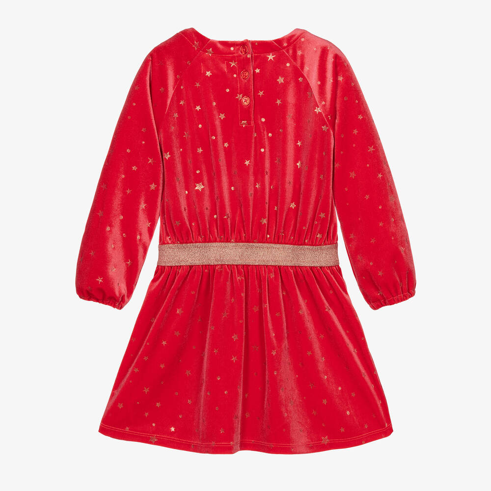 Hatley-فستان قطيفة لون أحمر | Childrensalon Outlet