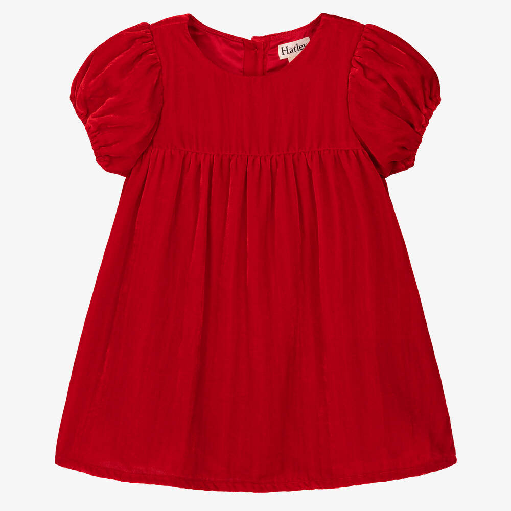 Hatley-Girls Red Velvet Dress | Childrensalon Outlet