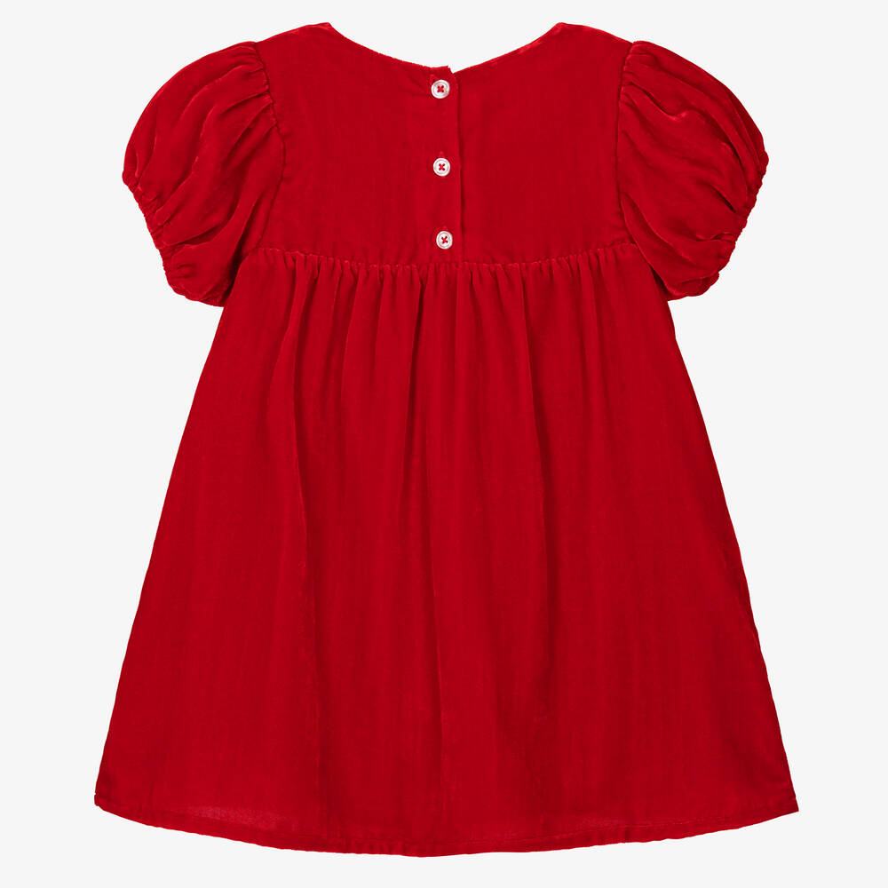 Hatley-فستان مخمل لون أحمر أطفال بناتي | Childrensalon Outlet